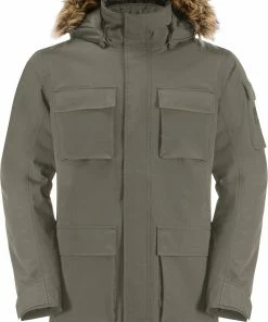 Jack Wolfskin Glacier Canyon Parka Homme, vert
