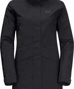 Jack Wolfskin Silent Wisper Parka Femme, noir