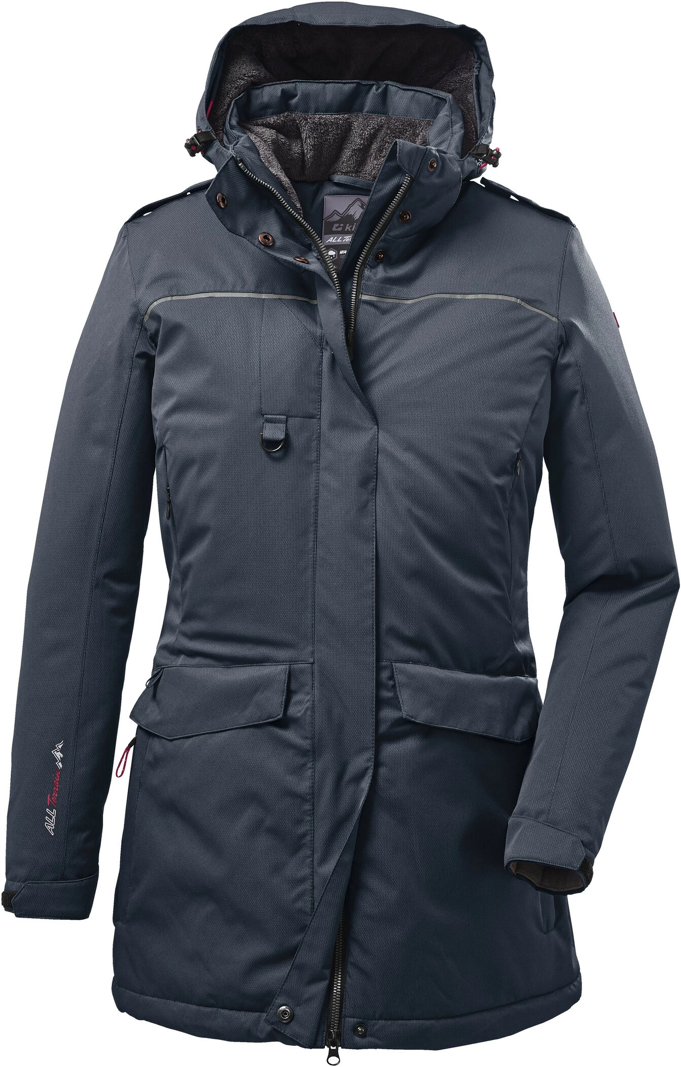 Killtec Ostfold Parka Femme, bleu