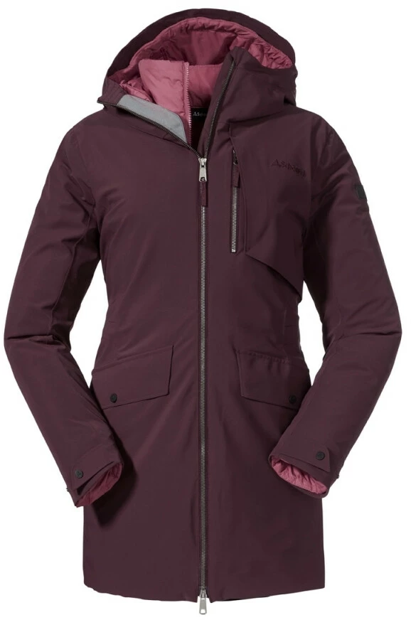 Schöffel Moskau Parka 3 En 1 Femme, noir